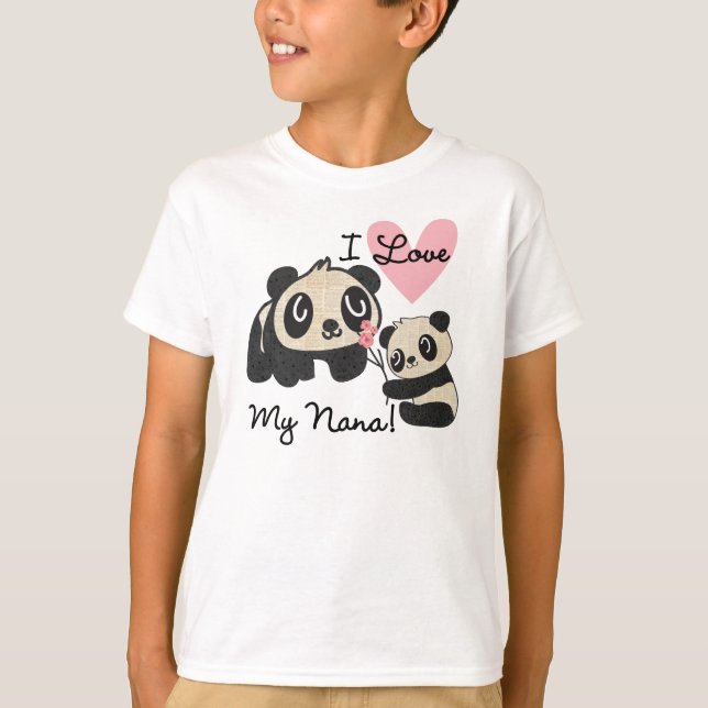 Liebe der Panda-I meine Nana T-Shirt (Vorderseite)