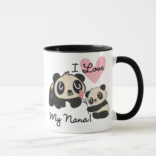 Liebe der Panda-I meine Nana Tasse (Rechts)