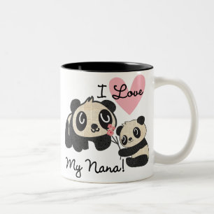 Liebe der Panda-I meine Nana Zweifarbige Tasse