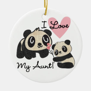 Liebe der Panda-I meine Tante Keramikornament