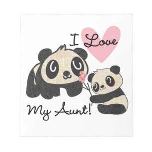Liebe der Panda-I meine Tante Notizblock