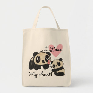 Liebe der Panda-I meine Tante Tragetasche