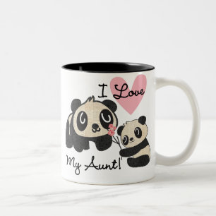 Liebe der Panda-I meine Tante Zweifarbige Tasse