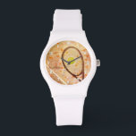 Liebe der personalisierten Girl's Tennis Armbanduhr<br><div class="desc">Diese sportliche Tennisuhr für Mädchen mit winzigen verstreuten Herzen betont eine abstrakte Tennisgrafik-Composite - nach ihrem Namen anpassen - von katz_d_zynes</div>