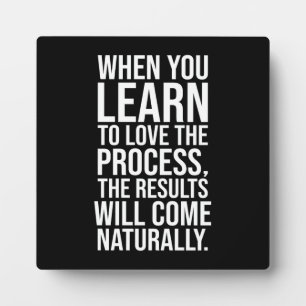 Liebe Der Prozess - Erfolgreiches Hustle Gym Motiv Fotoplatte