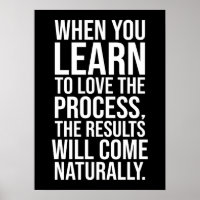 Liebe Der Prozess - Erfolgreiches Hustle Gym Motiv