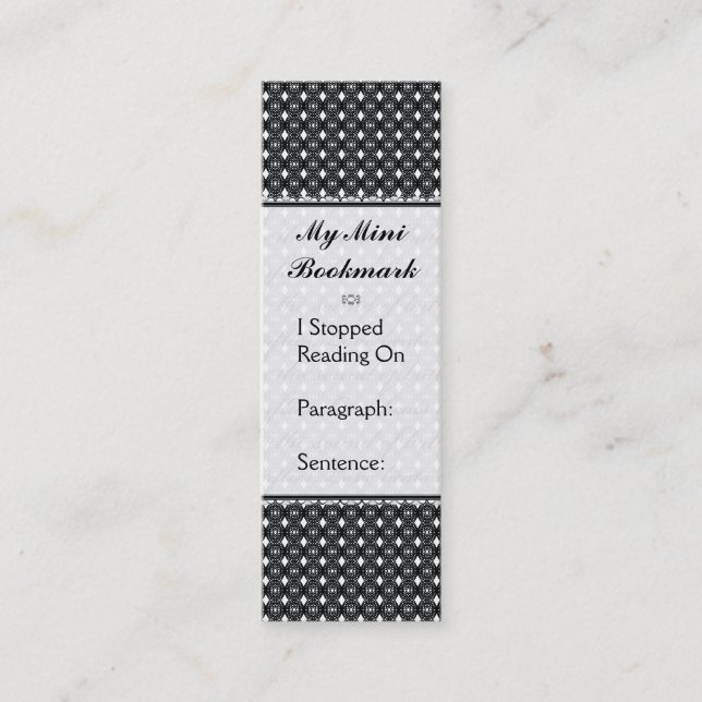 Liebe der Schmetterlinge | Black Lace 2 Decorative Mini Visitenkarte (Vorderseite)