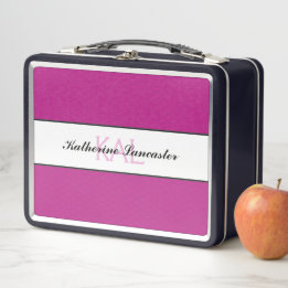 Liebe der Schmetterlinge | Magenta Lace Personalis Metall Brotdose
