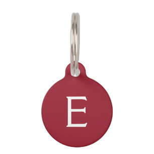 Liebe der Schmetterlinge Solid Color Red 4 Perso Haustiermarke