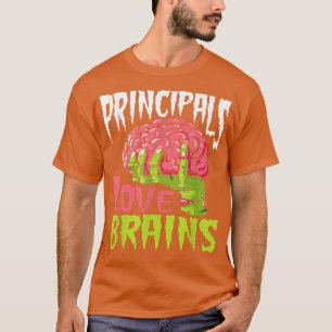 Liebe der Schulprinzipien Brains Zombie Lehrer Fun T-Shirt