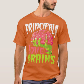 Liebe der Schulprinzipien Brains Zombie Lehrer Fun T-Shirt