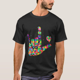 Liebe der Sensibilisierung für die Gebärdensprache T-Shirt