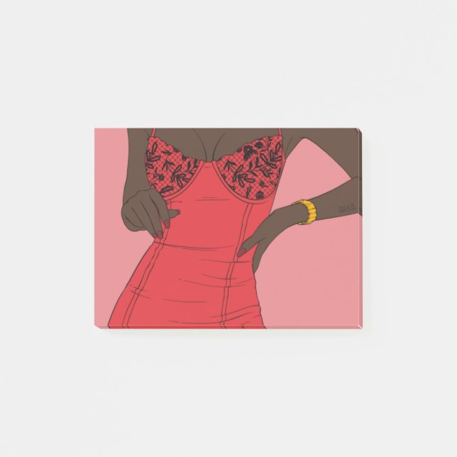 Liebe der sexuellen Rose // Münzen und Verbindunge Post-it Klebezettel (Vorderseite)