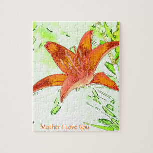 Liebe der Tiger-Lilien-Mutter-I, die Sie verwirren Puzzle