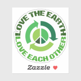 Liebe Der Umweltaktivist der Erde Aufkleber