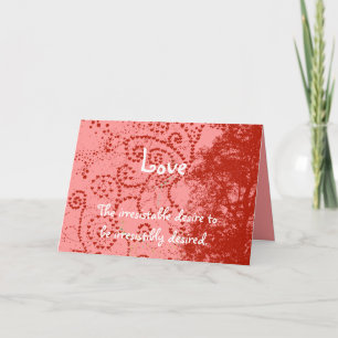 Liebe - Der unwiderstehliche Wunsch, unwiderstehli Feiertagskarte