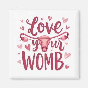 Liebe der Uterusabortion Körperposition Ihrer Frau Magnet