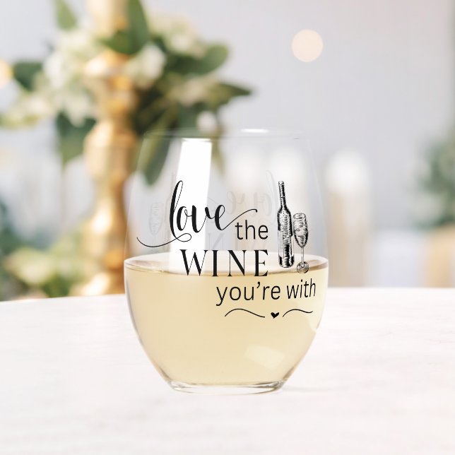 Liebe der Wein Sie sind mit Weinglas Ohne Stiel (Insitu (Hochzeit))
