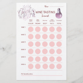 Liebe der Weinprobe Briefpapier