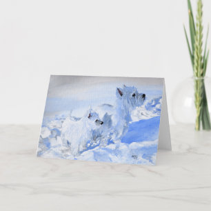 Liebe der Westies Feiertagskarte