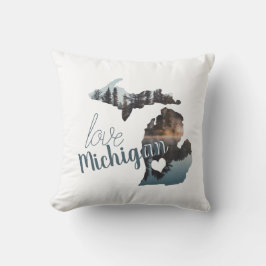 Liebe Der Zuhause-Staat der Silhouette von Michiga Kissen