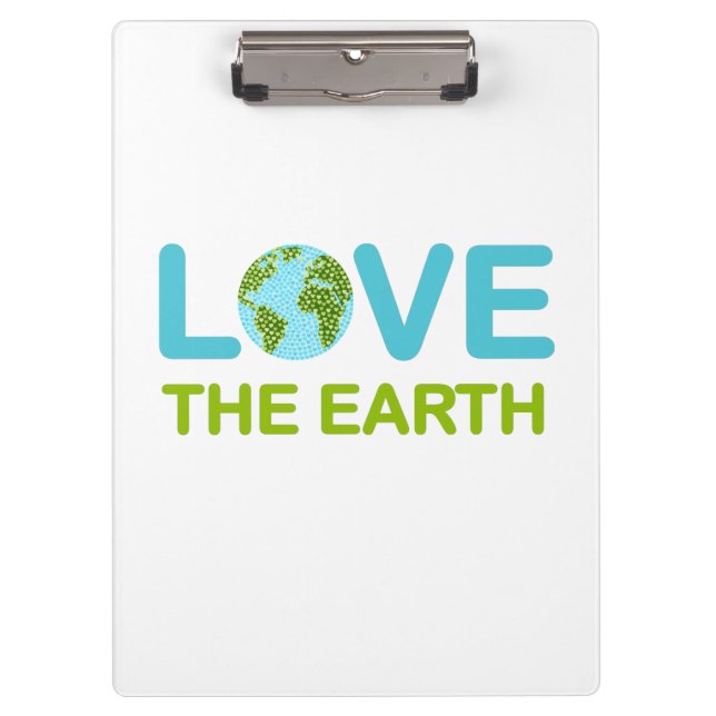 Liebe der Zwischenablage zum Earth Earth Day Klemmbrett (Vorderseite)
