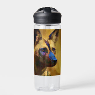 Liebe des Afrikanischen Wildhundes Trinkflasche