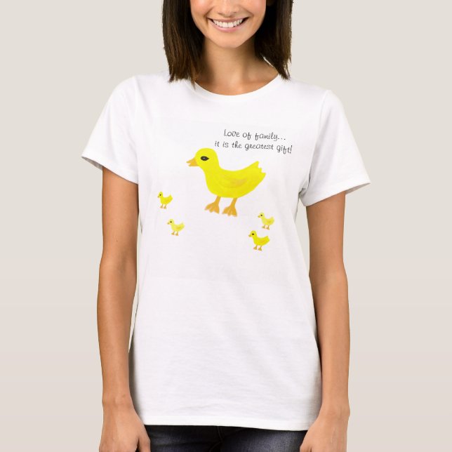 Liebe des Baby Ducky Maternity T - Shirt (Vorderseite)