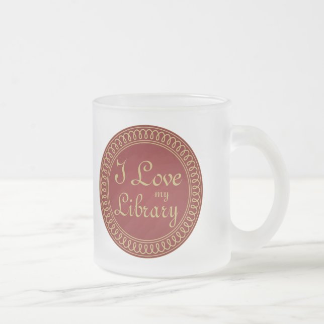 Liebe des Bibliothekar-I mein Mattglastasse (Rechts)