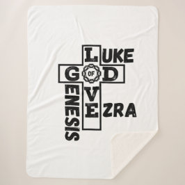 Liebe des biblischen Kreuzwortes Gottes Sherpadecke