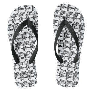Liebe des biblischen Kreuzworträts "All over Unise Flip Flops