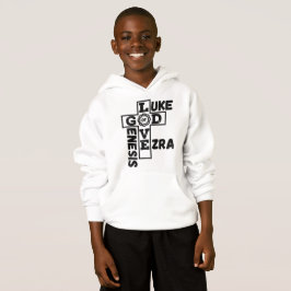 Liebe des biblischen Kreuzworträts Hoodie