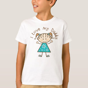 Liebe des Blau-I mein Vati-Geschenk T-Shirt