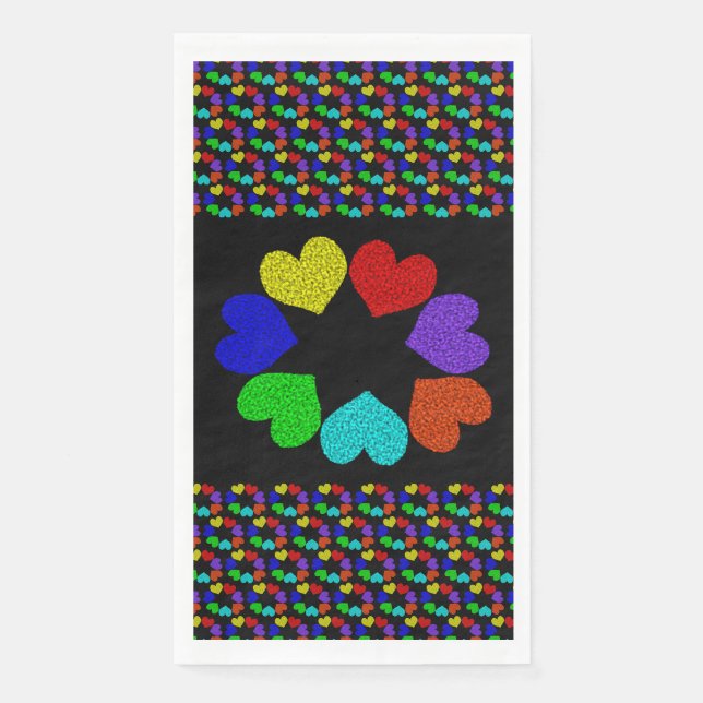 Liebe des Blumenbogens Serviette (Vorderseite)