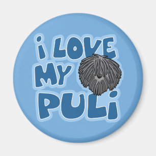 Liebe des Cartoon-I mein Puli Magnet