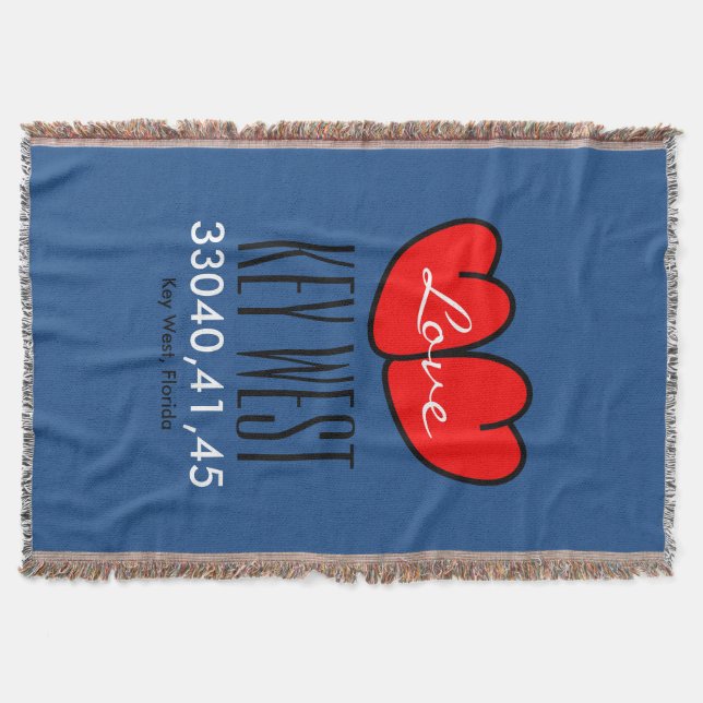 LIEBE DES CHIC-THROW_ZIPCODE DECKE (Vorderseite)