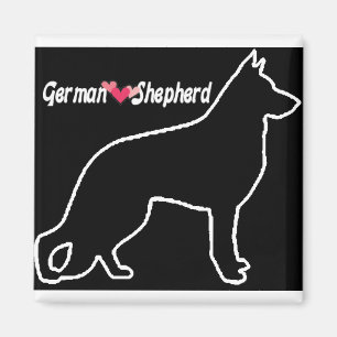 Liebe des deutschen Schäferhundes Magnet