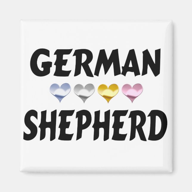 Liebe des deutschen Schäfermagneten Magnet (Vorne)