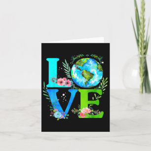 Liebe des Earth Day Öko Awareness Des Weltjubiläum Karte