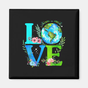 Liebe des Earth Day Öko Awareness Des Weltjubiläum Magnet