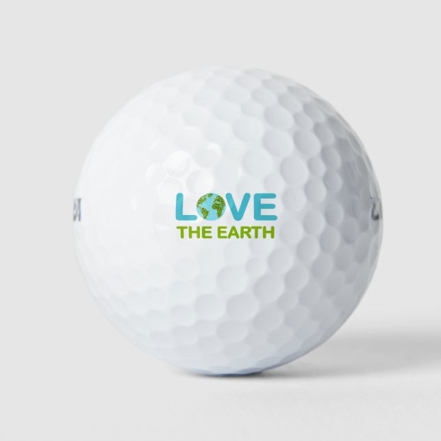 Liebe des Earth Earth Day Golfball (Vorderseite)