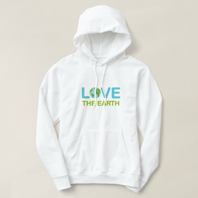 Liebe des Earth Earth Day Hoodie (Design vorne)