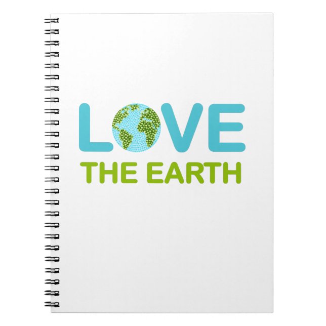 Liebe des Earth Earth Day-Notebooks Notizblock (Vorderseite)