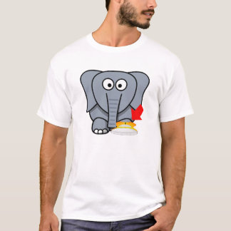 Liebe des Elefant-Schuh-I Sie T-Shirt