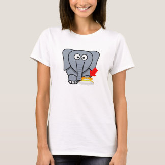 Liebe des Elefant-Schuh-I Sie T-Shirt