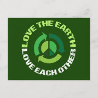 Liebe des Erdumweltbewusstseins Recycelnd