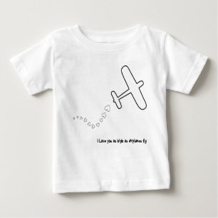 Liebe des Flugzeug-I Sie Baby T-shirt