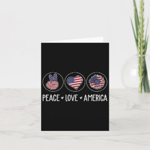 Liebe des Friedens Amerika Sonnenblumen Frauen 4. Karte