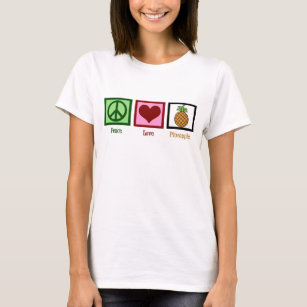 Liebe des Friedens Ananas T-Shirt