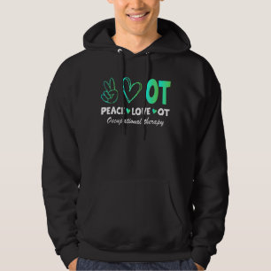 Liebe des Friedens bei der Arbeitstherapie Hoodie